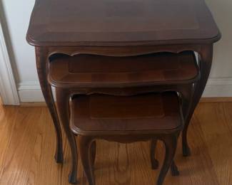 Vintage Louis XV Style Nesting Tables  Set of sixth image