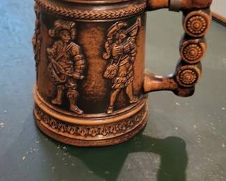 Gerz W. Germany Beer Stein with Pewter Lid