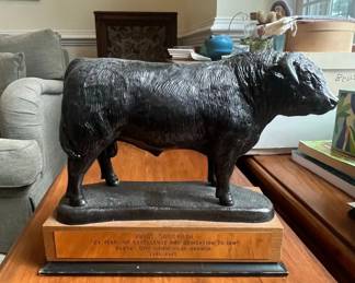 Joyce Suddarth IBM Commemorative Bull Sculpture