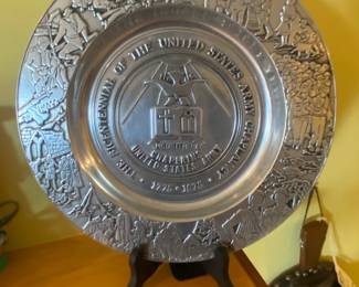 Wilton Armetale United States Army Chaplains Bicentennial Commemorative Plate