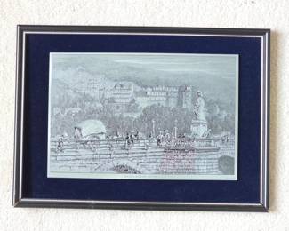 Heidelberger Brcke Engraving