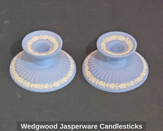 Wedgwood Jasperware Candlesticks