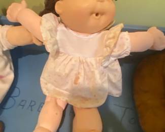 Vintage Cabbage Patch Kid Doll  Brunette Hair, Blue Eyes