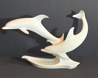 Kaiser W. Germany Porcelain Dolphin Figurine 