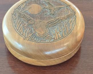 The Original Walnut Factory Store Carved Wooden Box
