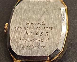Seiko Womens GoldTone Octagonal Case Quartz Watch third image