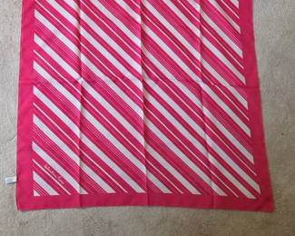 Valentina Fiore Striped Silk Scarf