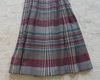 JALCP Plaid Pleated Skirt