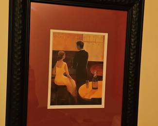 Miguel Dominguez Cafe de Nice Art Print