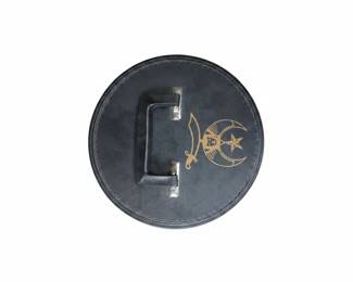 Shriners Fez Hat with Case and Scimitar Brooch third image