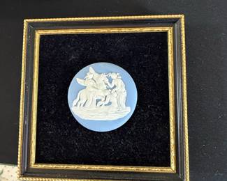 Wedgwood Jasperware Plaque with Pegasus and Muses