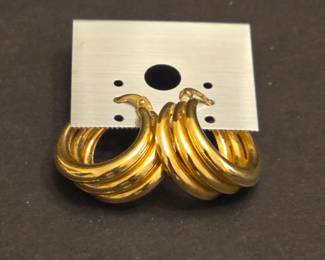 NOAERRE 18 k Yellow Gold Hoop Earrings