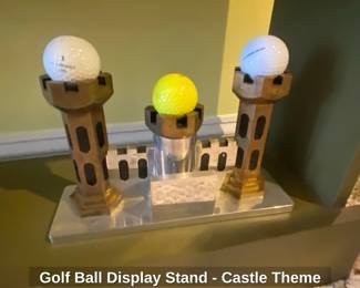 Golf Ball Display Stand  Castle Theme