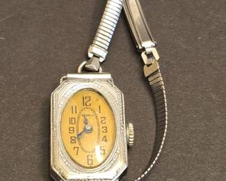 Benrus Womens Art Deco k Gold Filled Watch