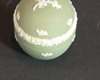 Wedgwood Jasperware Cherub Egg Trinket Box
