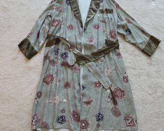 Vintage Silk Kimono Robe