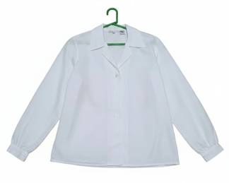 Barbara Graffeo Womens White Polyester Blouse third image