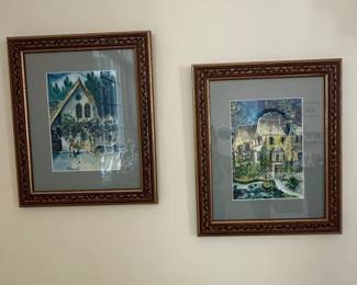 Roseart Custom Tailored Framed Prints of Houses Set of 