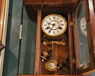 Antique German Vienna Regulator Wall Clock second image