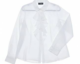 Karl Lagerfeld Paris Ruffle Front Blouse fourth image