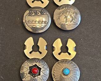 Native American Style Concho Button Covers