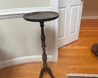 Antique Mahogany Tripod Wine Table or Plant Stand