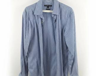 Michael Kors Gingham Trim Fit ButtonDown Shirt