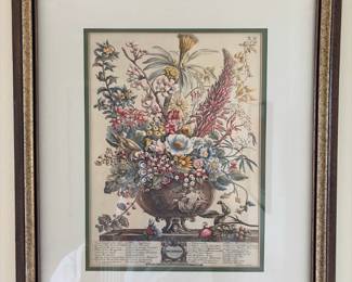Botanical Print December by Robert Furber