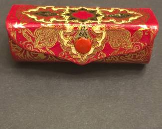 Vintage Italian Fiocchi Lecco Lipstick Holder with Mirror