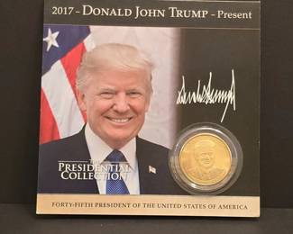 Donald Trump th President The Presidential Collection Commemorative Coin