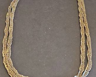 MultiStrand Byzantine Chain Necklace