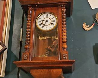 Antique German Vienna Regulator Wall Clock