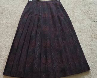 Brooks Brothers Paisley Pleated Skirt second image
