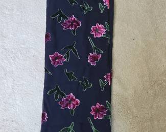 Valerie Stevens silk Floral Scarf