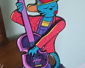 Norman Hall Jazz Cat Sculpture