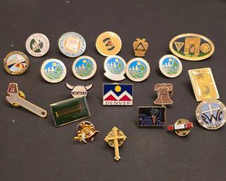 Assorted Enamel Pins Collection
