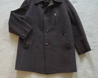Vintage Loden Wool Overcoat