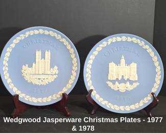 Wedgwood Jasperware Christmas Plates  