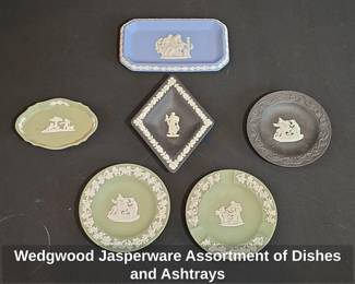 Wedgwood Jasperware Assortment of Dishes and Ashtrays