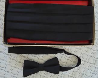 After Six Cummerbund and Bow Tie Set
