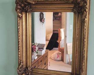 Ornate Gilt Wood Frame Mirror