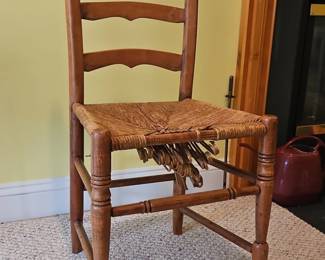 Ladder Back Rush Seat Chair