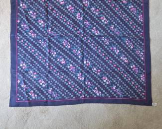 Lillian Vernon Floral Silk Scarf