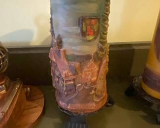 Johann Gunter WalldurnBaden German Village Scene Pillar Candle