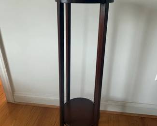 Antique Edwardian Mahogany Inlaid Plant Stand third image