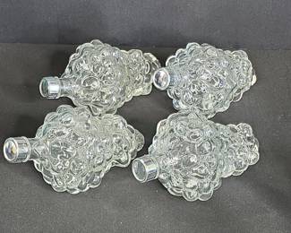 Set of Glass Grape Cluster Decanter Stoppers