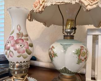 hand painted lamps