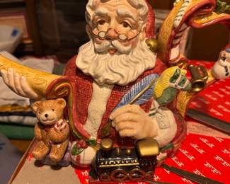 Fitz & Floyd "Santa's List" Figural Teapot 