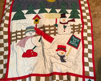 Snowman Christmas Quilt