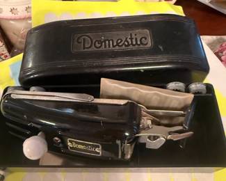 Vintage Domestic Button Holer in Case 